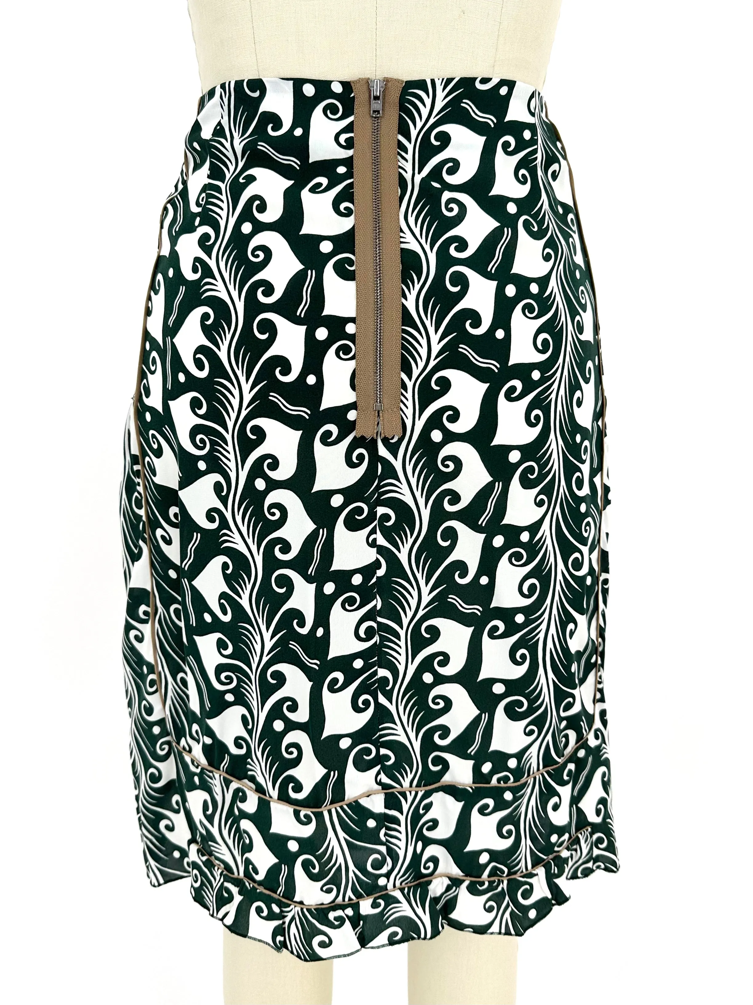 2010 Marni Spiral Print Skirt