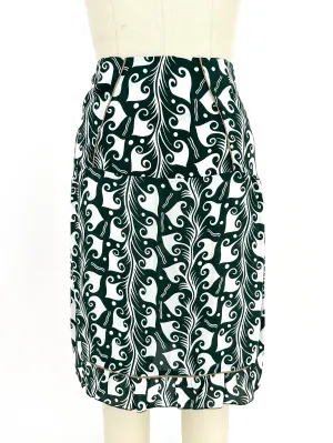 2010 Marni Spiral Print Skirt