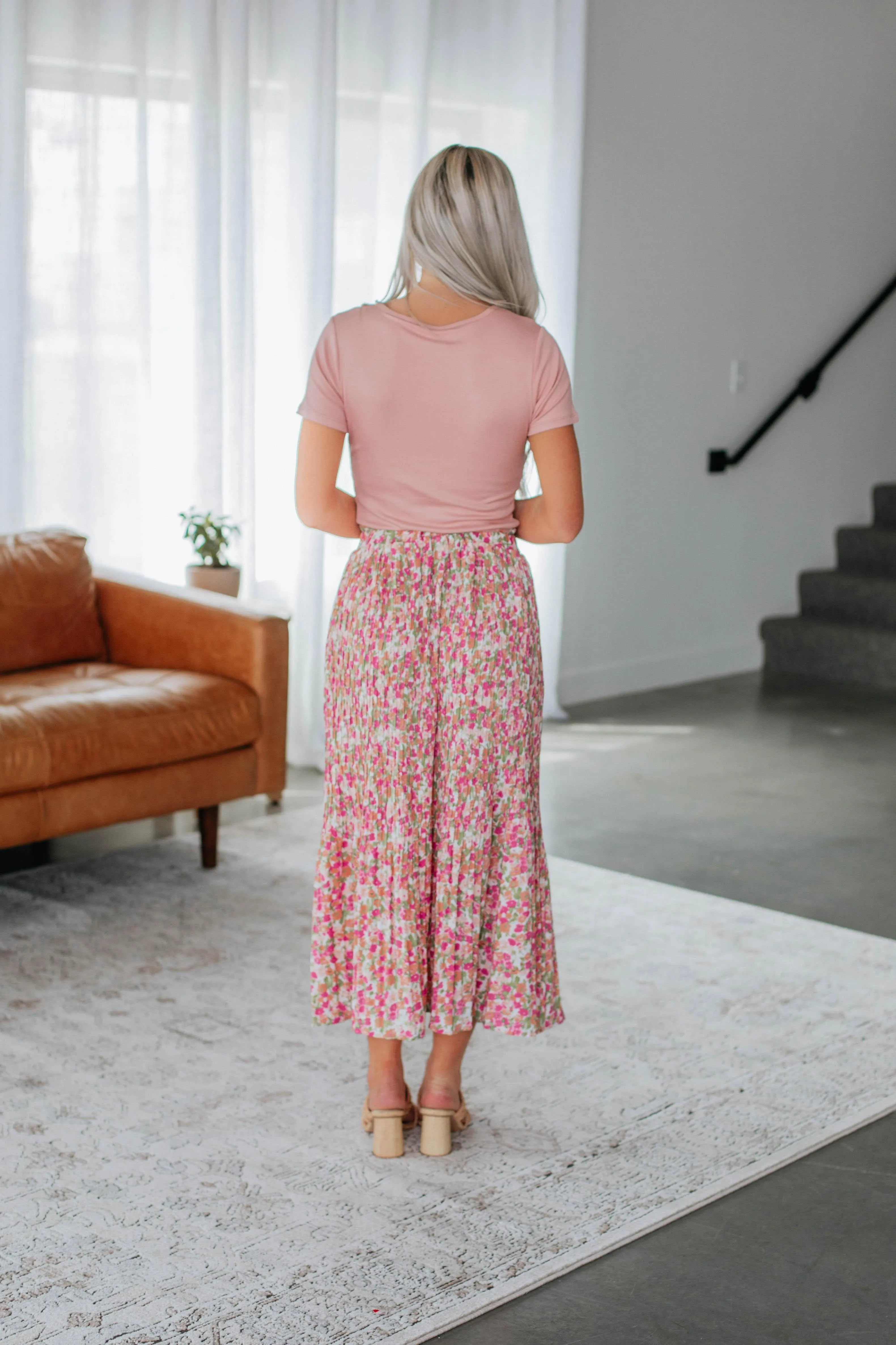 Addy Floral Skirt - Orchid