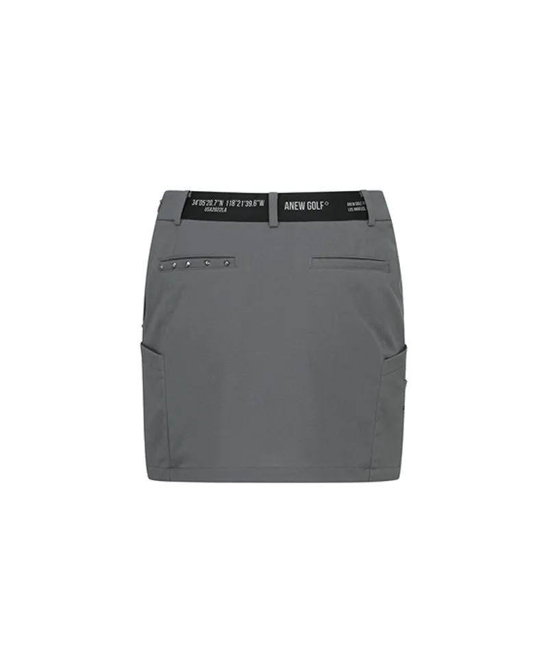 ANEW Golf Women's Incision H-Line Skirt - Gray