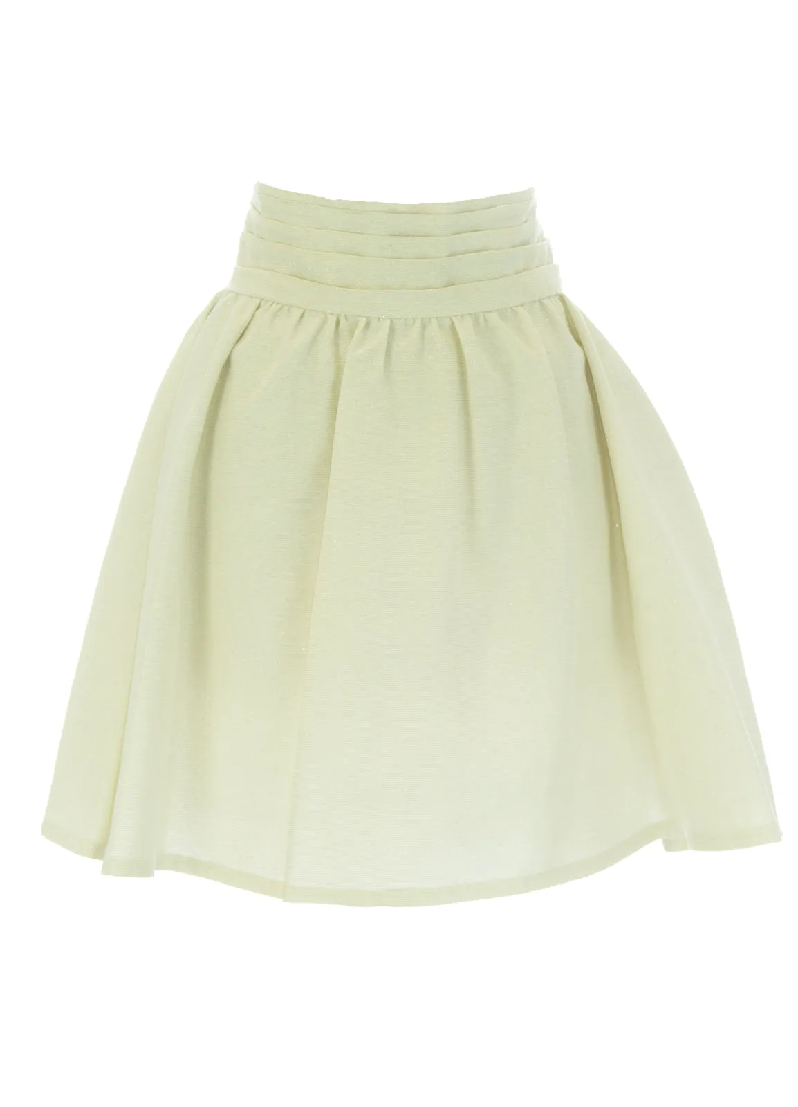 ANNE LEMAN Women's Silver Jacquard High Waisted Susanna Skirt SP91SK2 $320 NEW