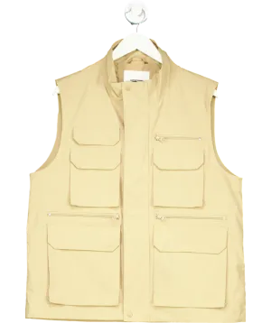Anthropologie Beige 8 Pocket Gilet UK 12