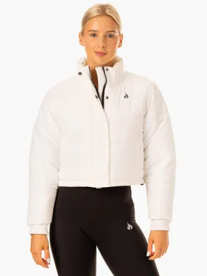 Apex Puffer Jacket - White