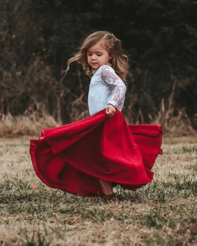 Aurora Maxi Skirt - Wine