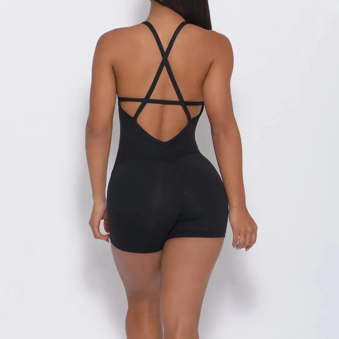 Backless Workout Jumpsuits Tummy Control Sleeveless Yoga Jumpsuit