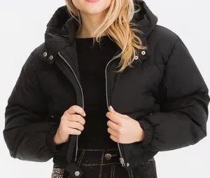 Baddie Puffer Jacket with Hood
