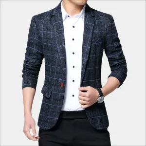 Balder - Trendy Checked Blazer for Men for a Casual Look