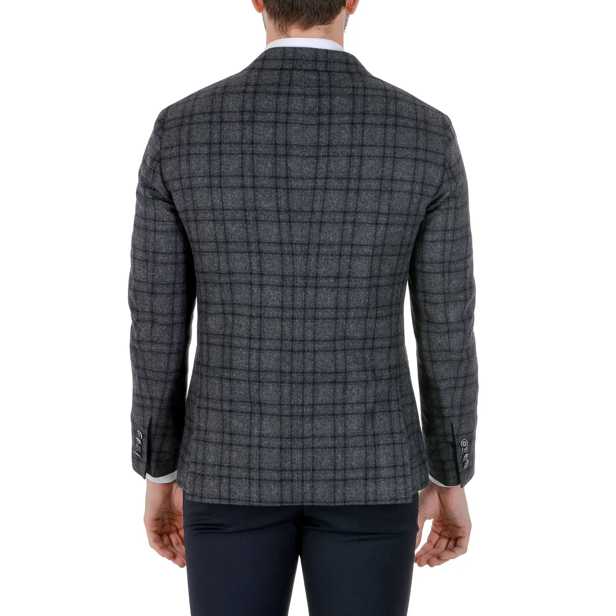 Barba Napoli Mens Jacket Long Sleeves Checked