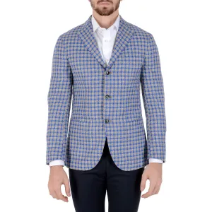 Barba Napoli Mens Jacket Long Sleeves Checked