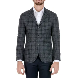 Barba Napoli Mens Jacket Long Sleeves Checked