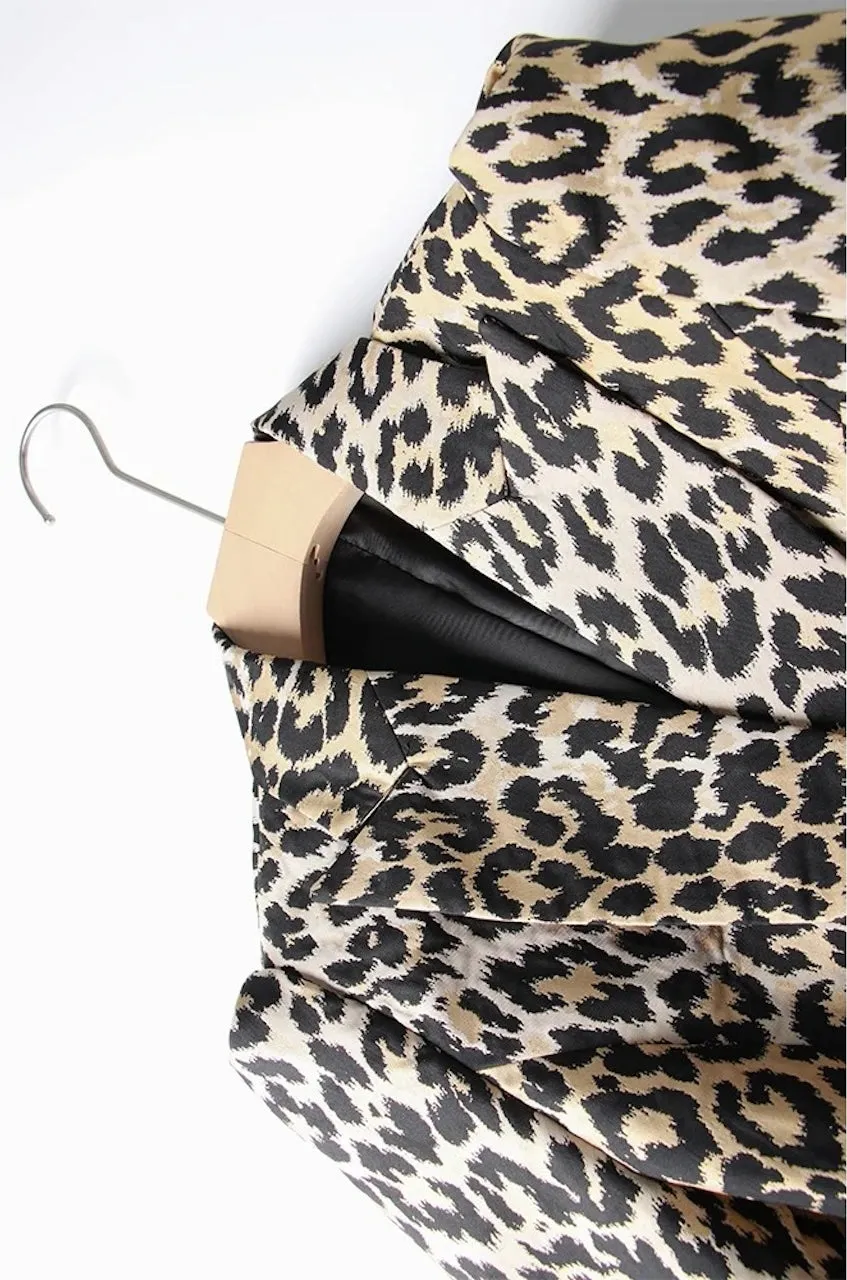 Bella Leopard Double-breasted Blazer