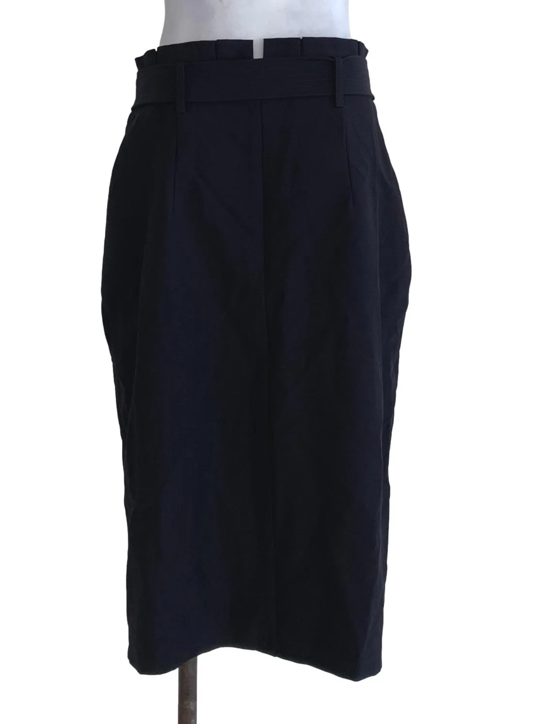 Black Plain A-Line Skirt