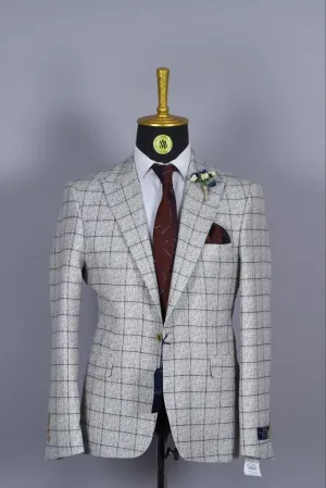 Blazer Blanc Motif