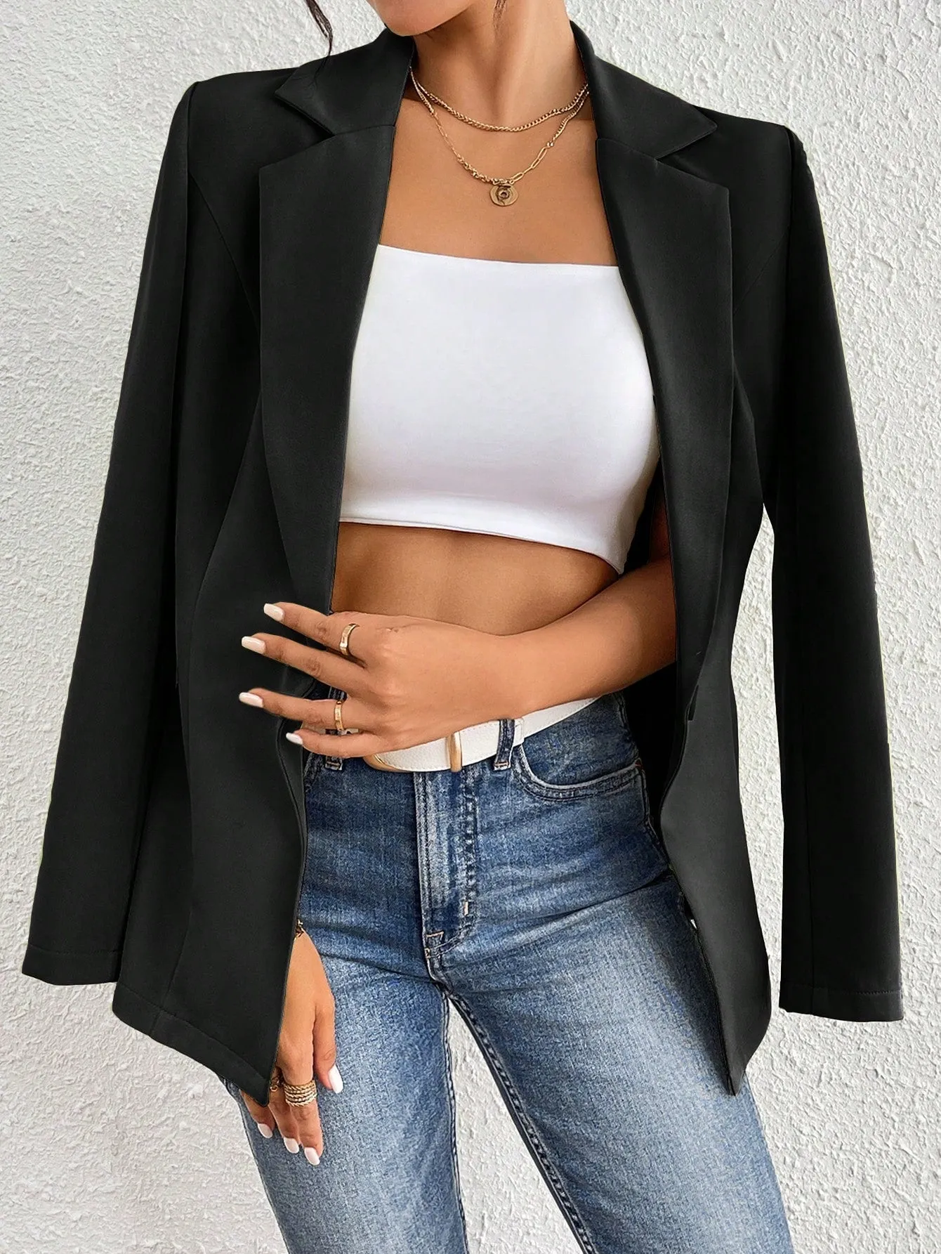 Blazer Casual Raffinéa de Cherry Vibes en