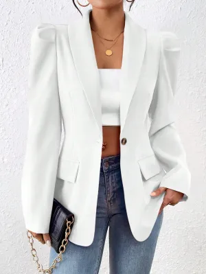 Blazer elegante de manga larga para mujer