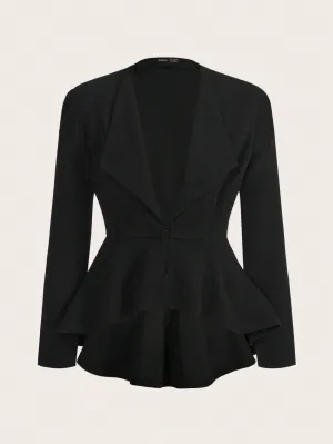 Blazer Unicolor con Fruncido de Cherry Vibes en