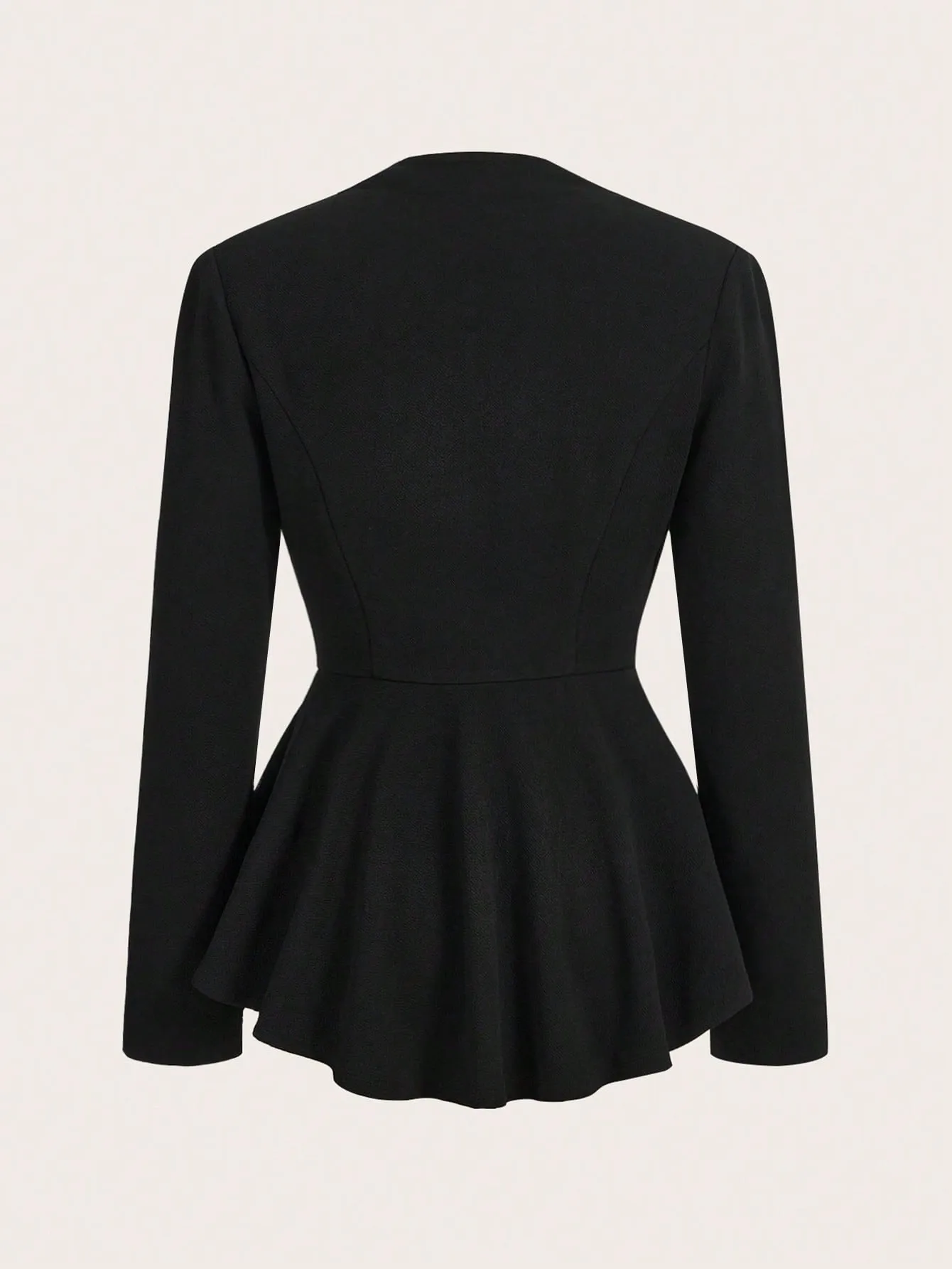 Blazer Unicolor con Fruncido de Cherry Vibes en