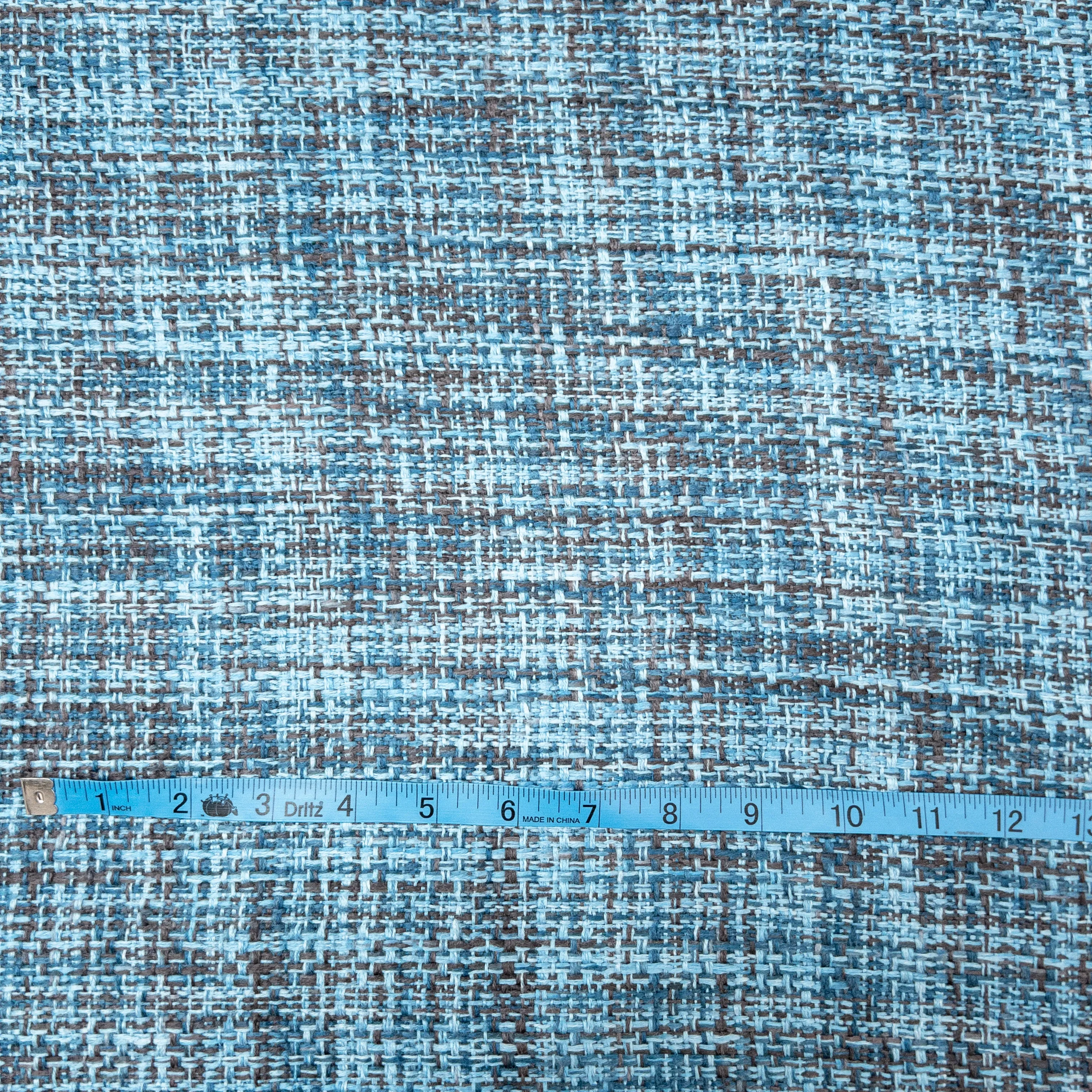 Blue and Brown Tweed - Deadstock
