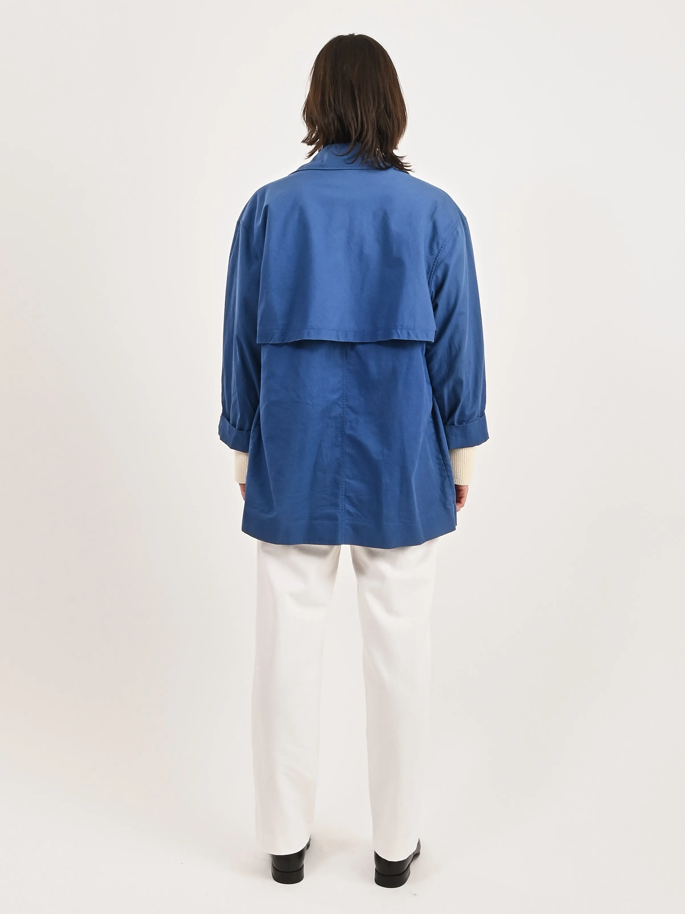 Blue Rodier Unlined Pea Jacket
