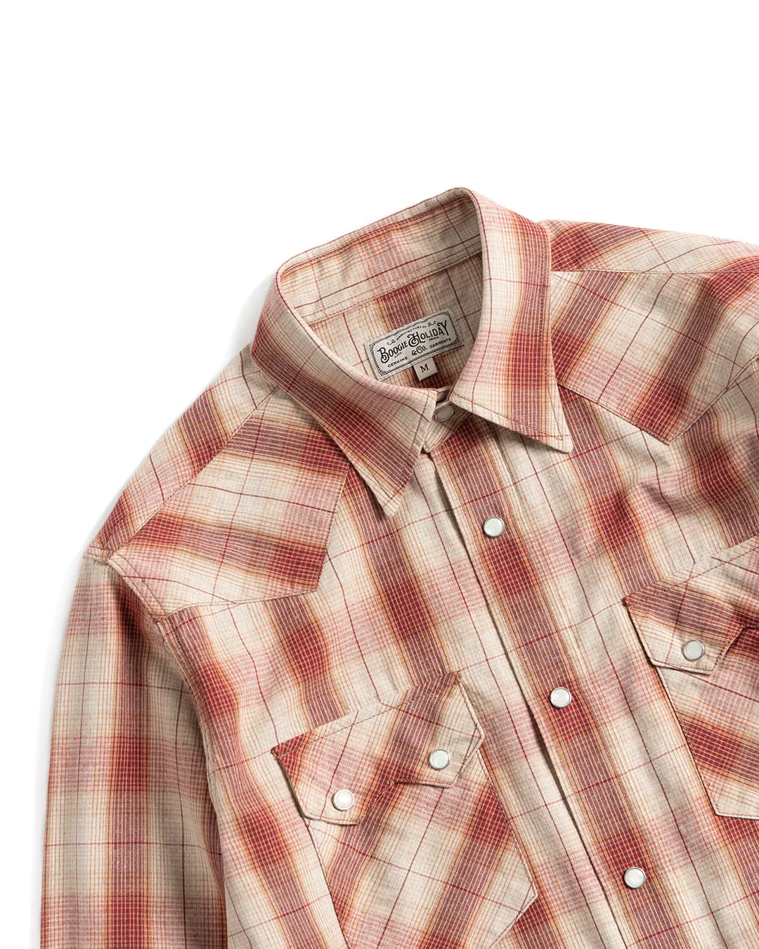 Boogie Holiday CHECKED WESTERN SHIRT (RED)