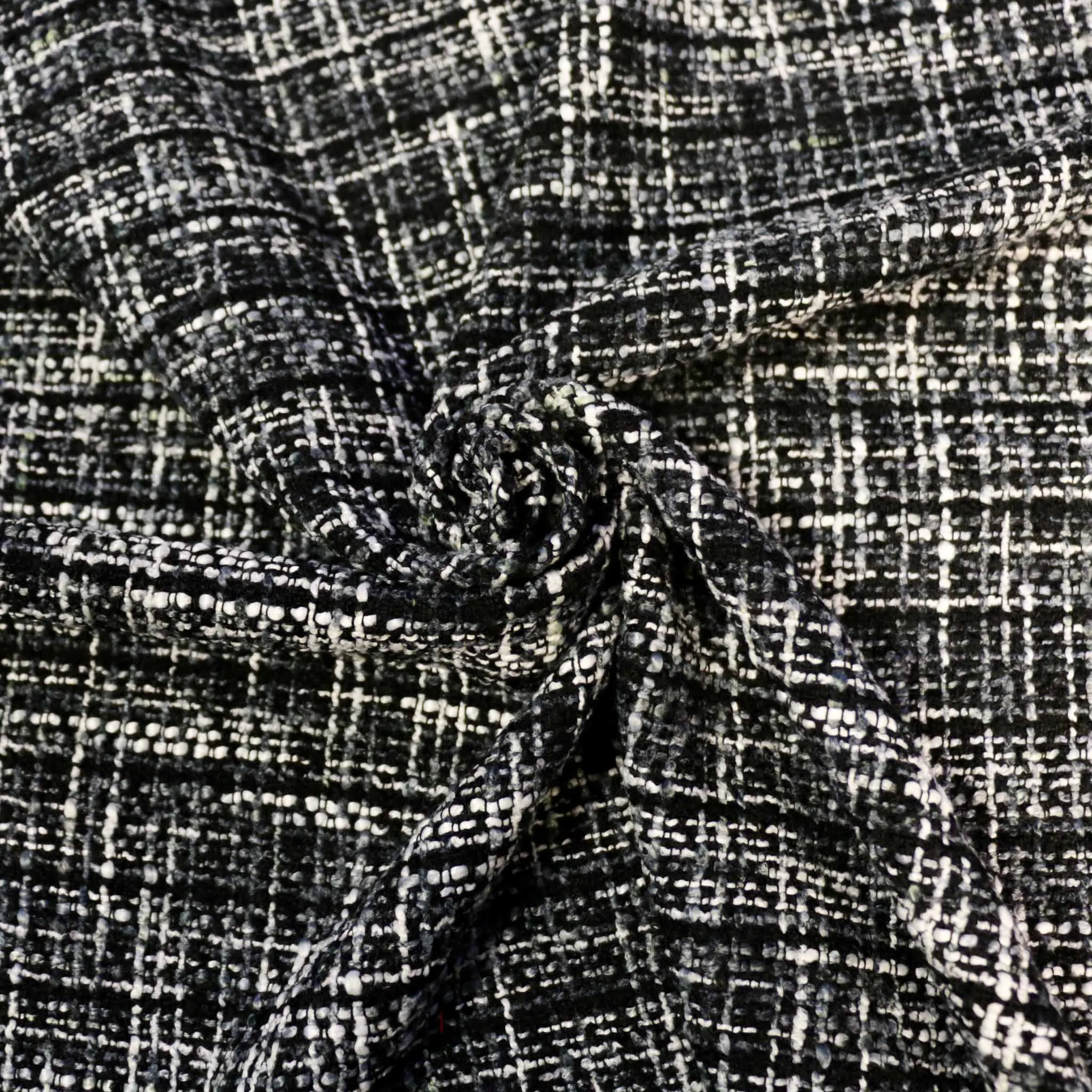 Boucle Fabric - Beige and Grey