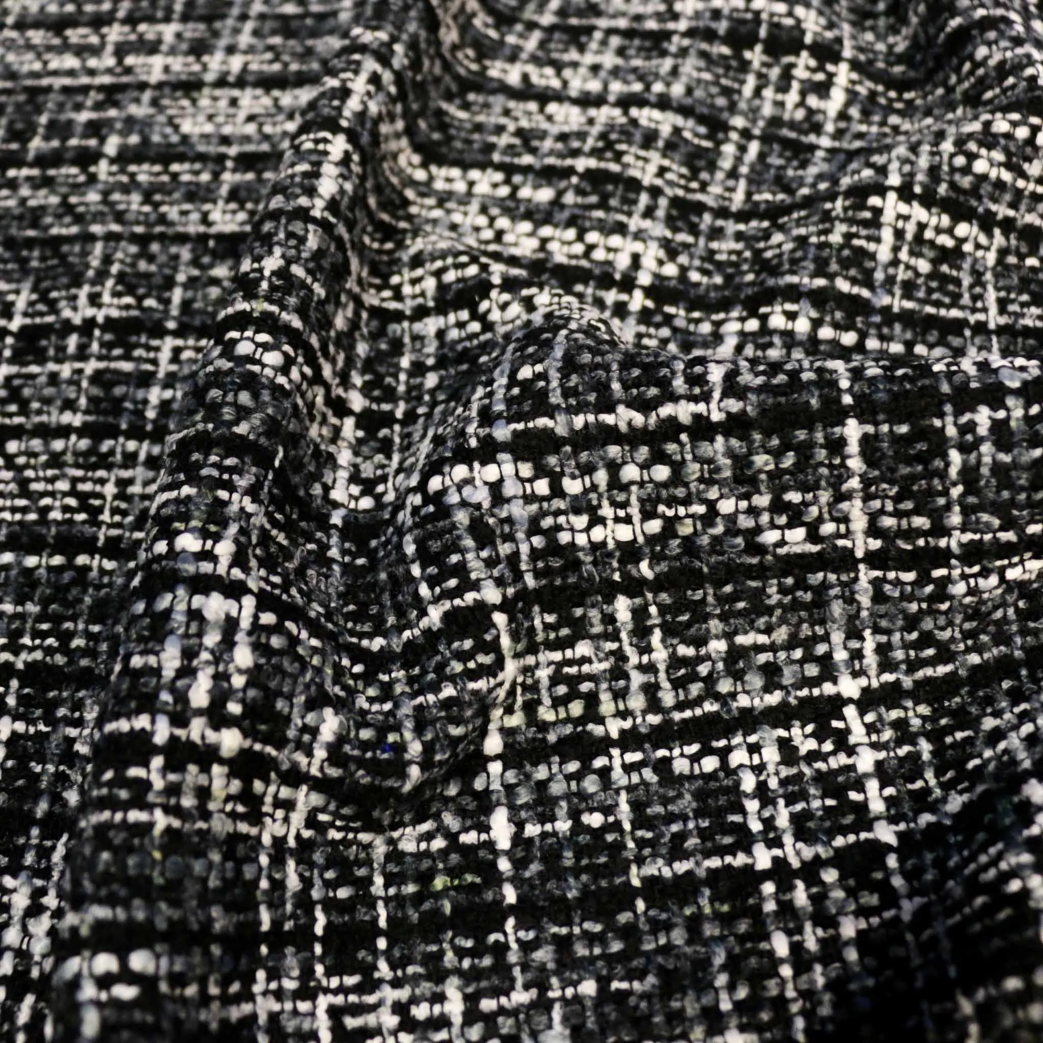 Boucle Fabric - Beige and Grey