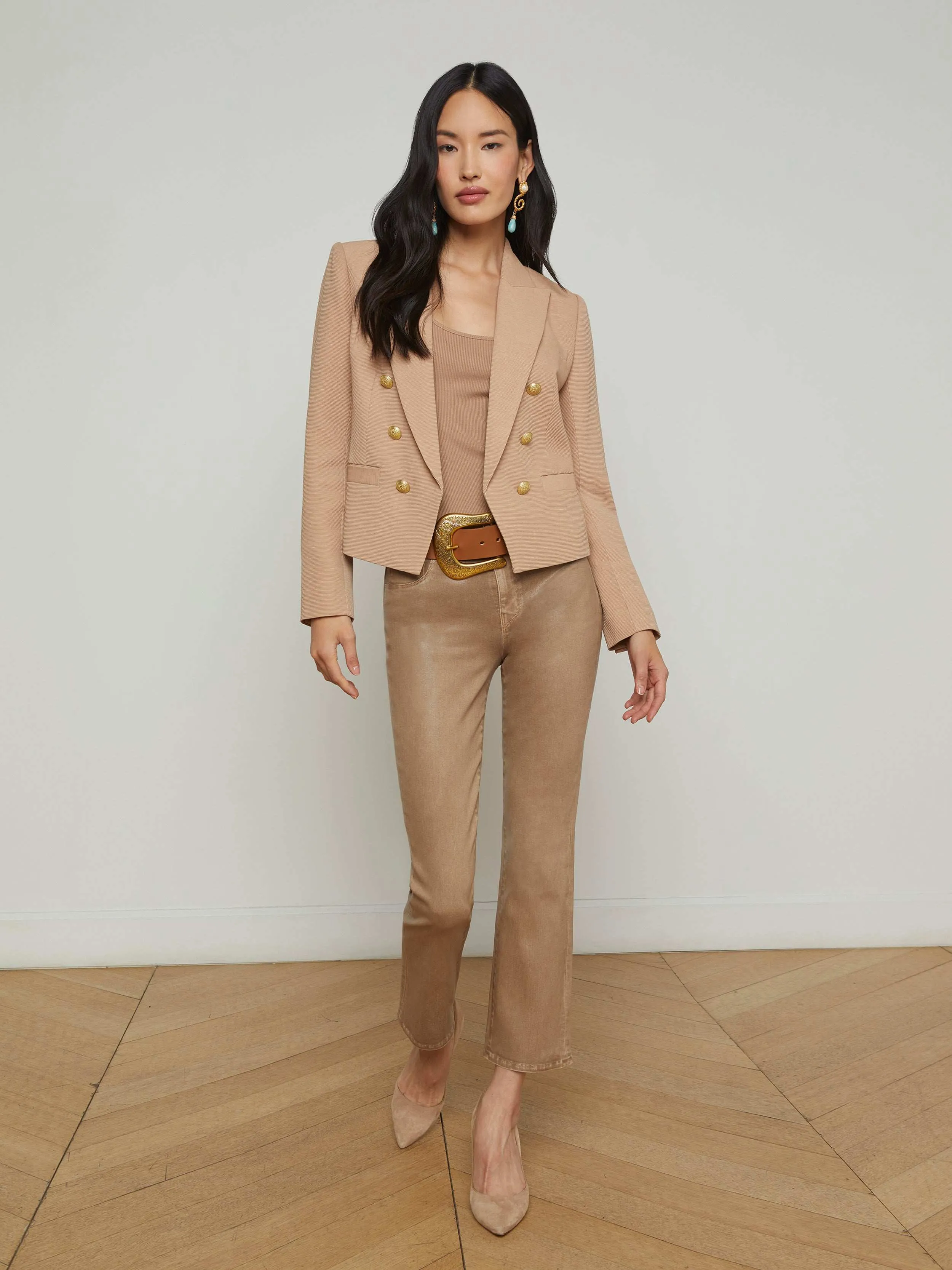 Brooke Open-Front Blazer