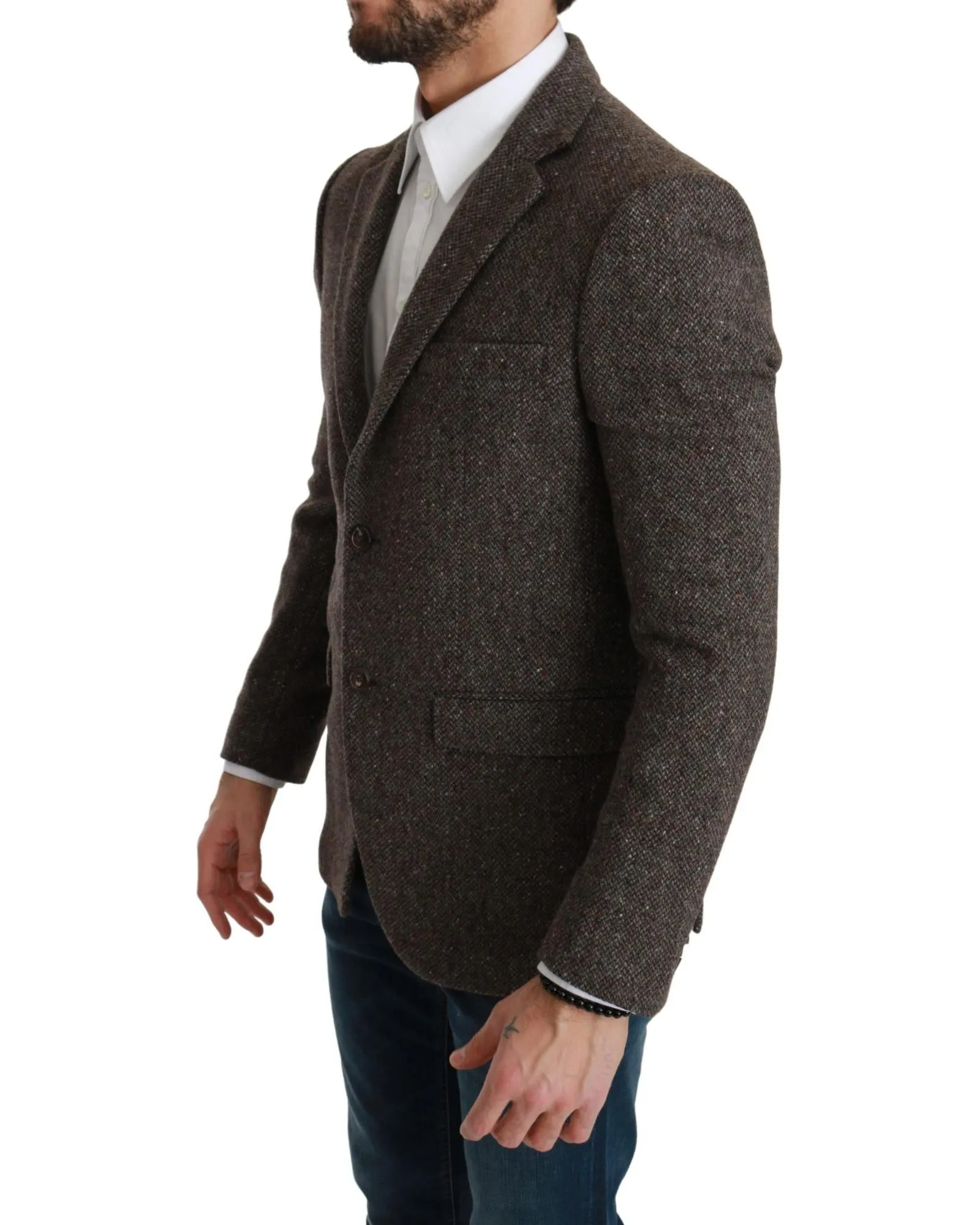 Brown Tweed Blazer Classic Fit