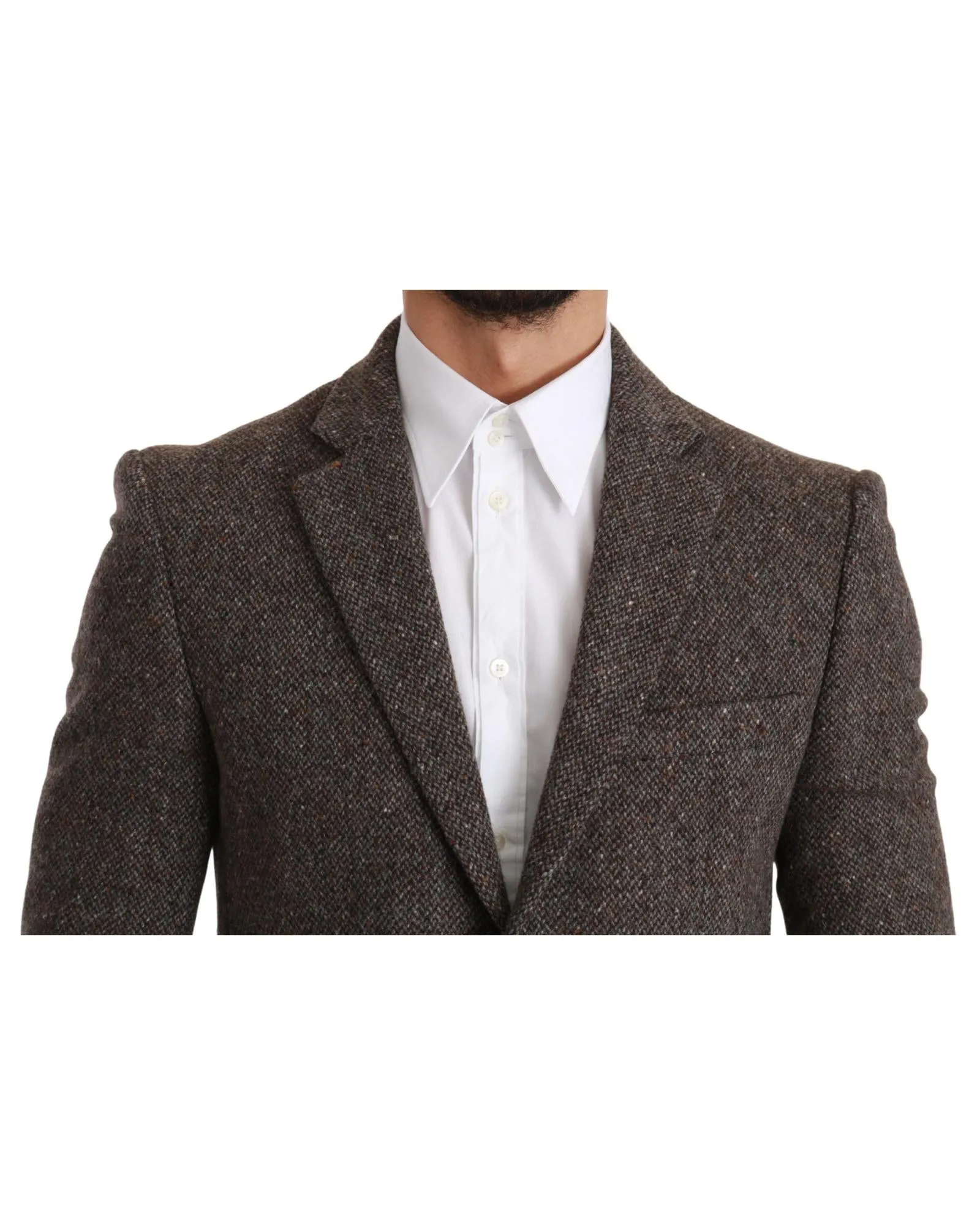 Brown Tweed Blazer Classic Fit
