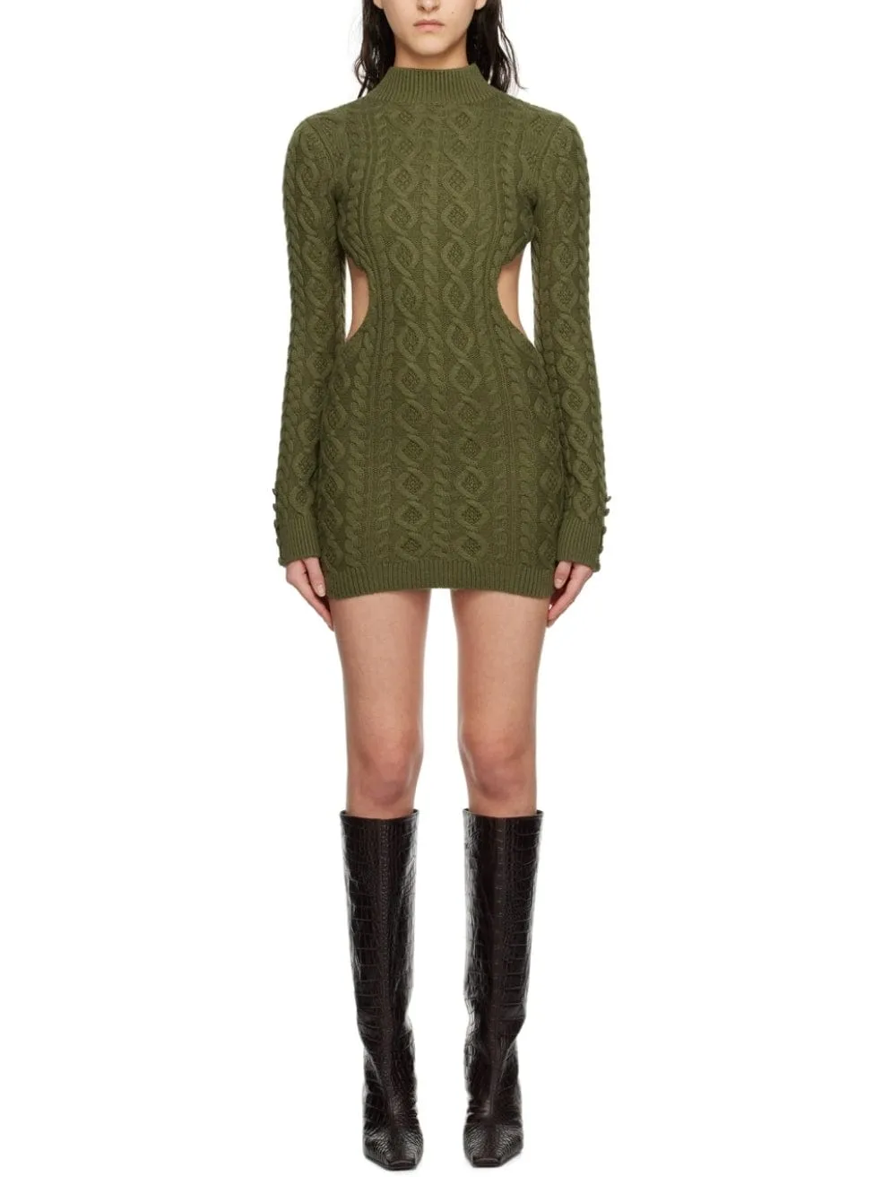 Cableknit Backless Dress