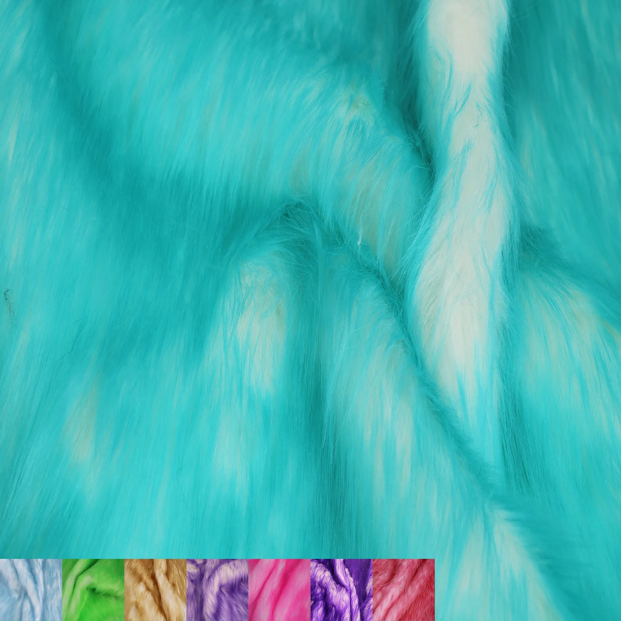 Candy Shade Faux Fur-Christmas Fuzzy-Fabric by The Yard-Fluffy, Soft, Shaggy Mohair-for Sewing, Costumes, Plush Toys, Apparel, Decoration, Gnome Beard Miniature - (SKU-6714)