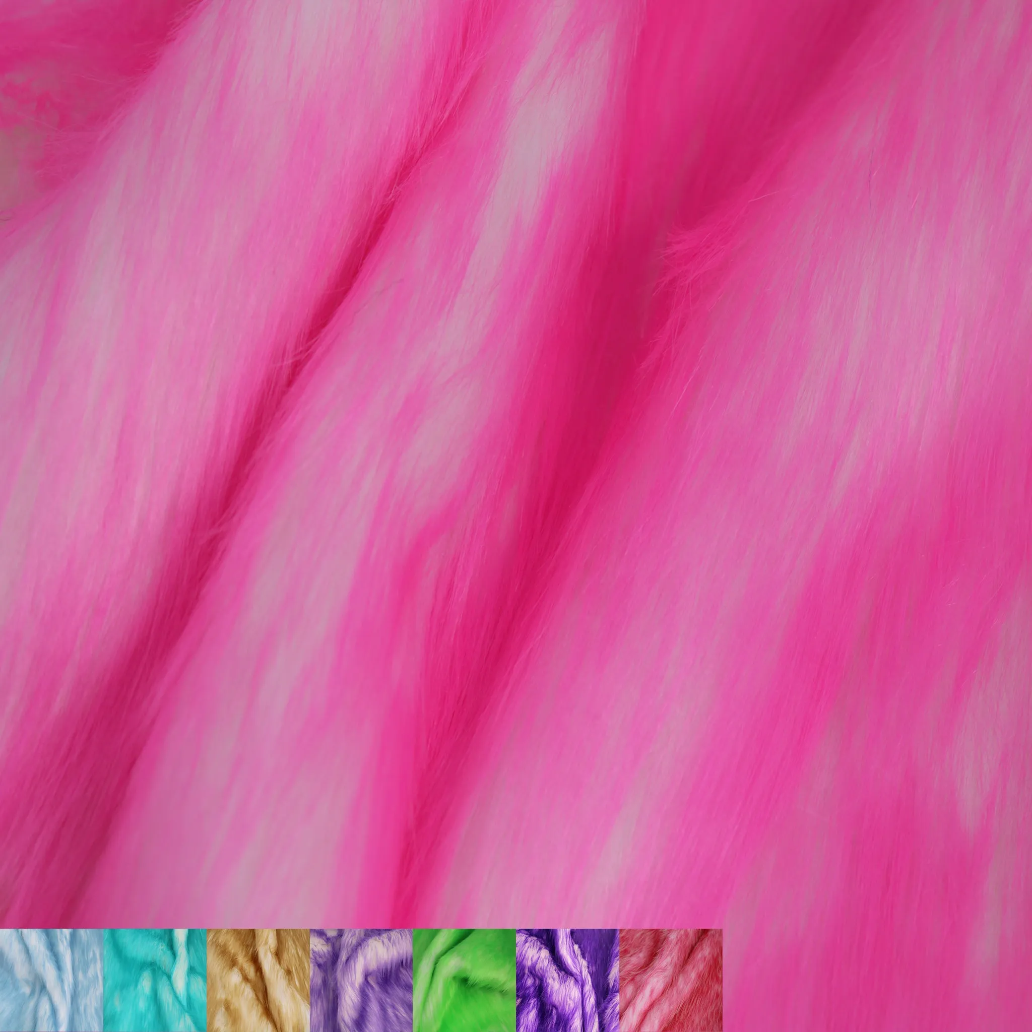 Candy Shade Faux Fur-Christmas Fuzzy-Fabric by The Yard-Fluffy, Soft, Shaggy Mohair-for Sewing, Costumes, Plush Toys, Apparel, Decoration, Gnome Beard Miniature - (SKU-6714)