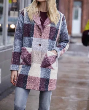 Charlie B - Boucle Plaid Coat