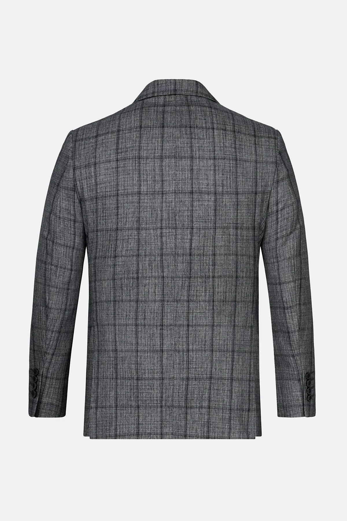 Checked Black Blazer