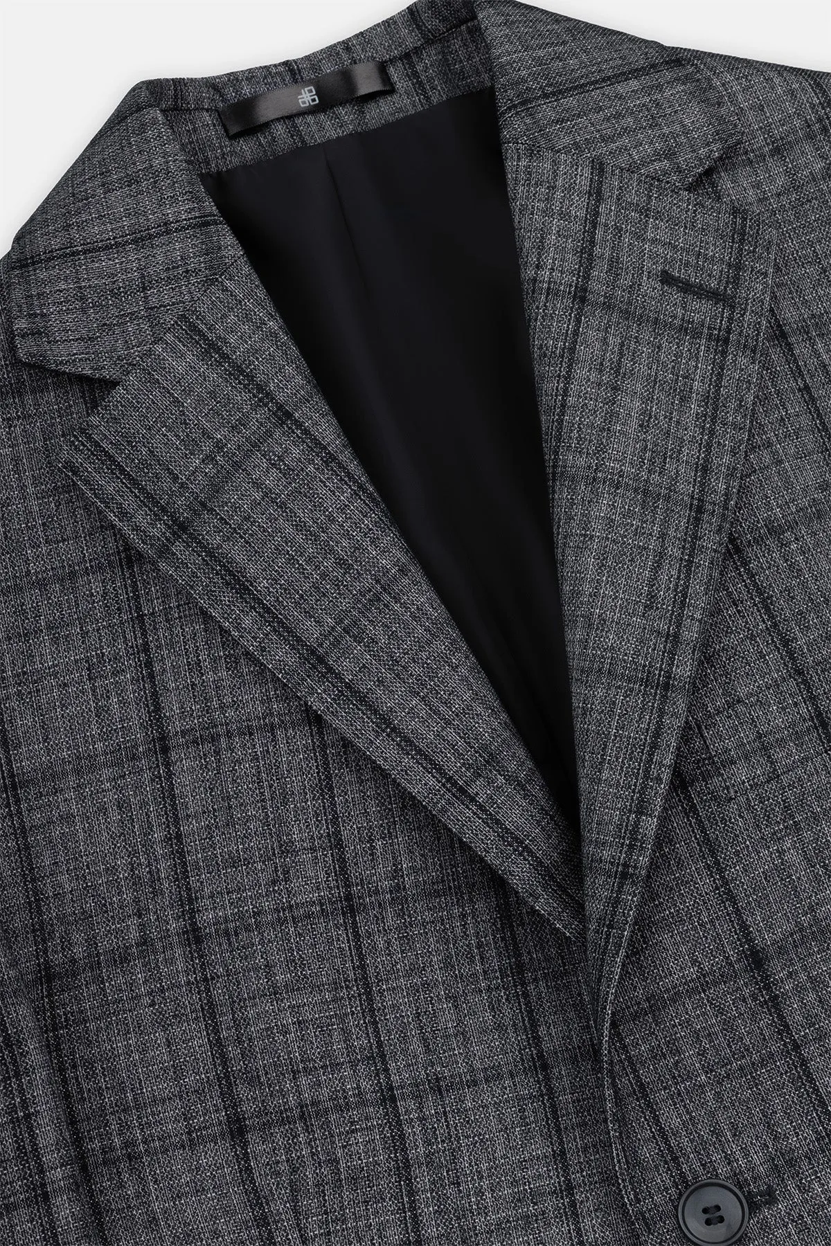 Checked Black Blazer