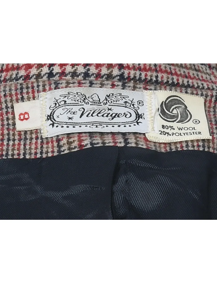 Checked Blazer - S