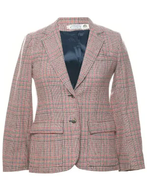 Checked Blazer - S