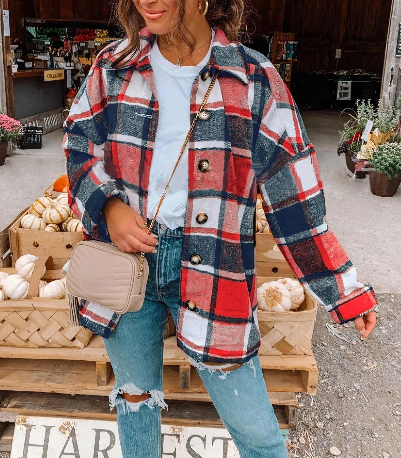 Checked summer jacket - Naira