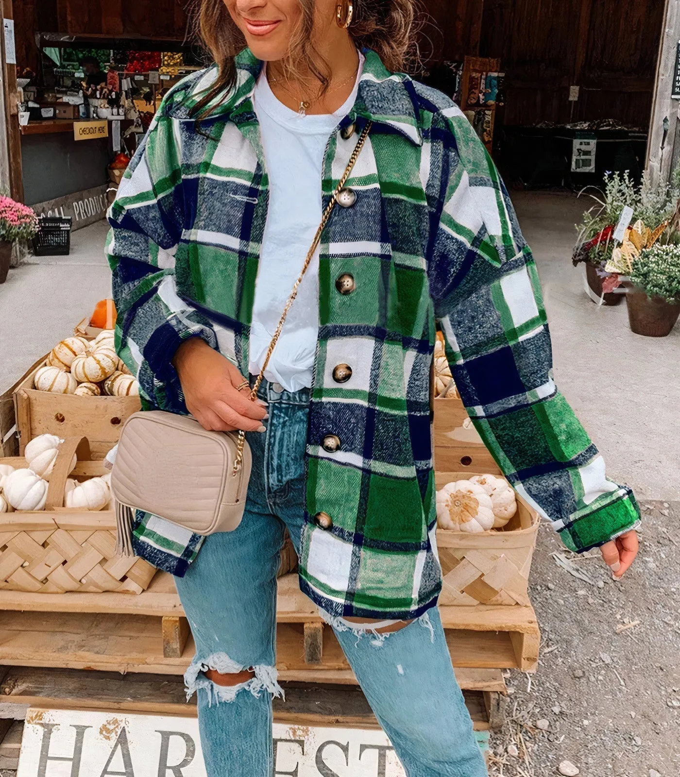 Checked summer jacket - Naira