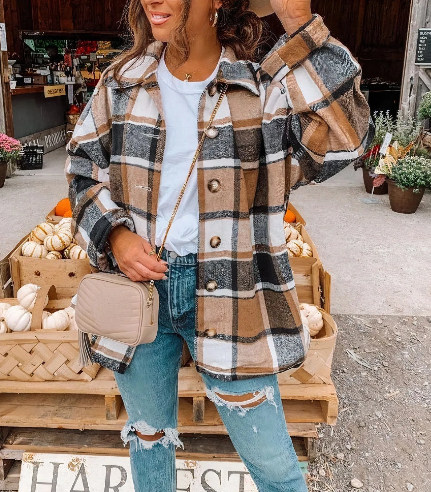Checked summer jacket - Naira