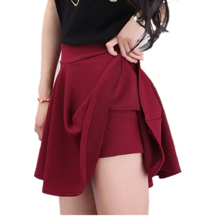 Clobee 2018 Woman Shorts Skirt Fashion High Waist Sexy Office Lady Skirts Female Elastic Mini Skirt Autumn Women Skirt