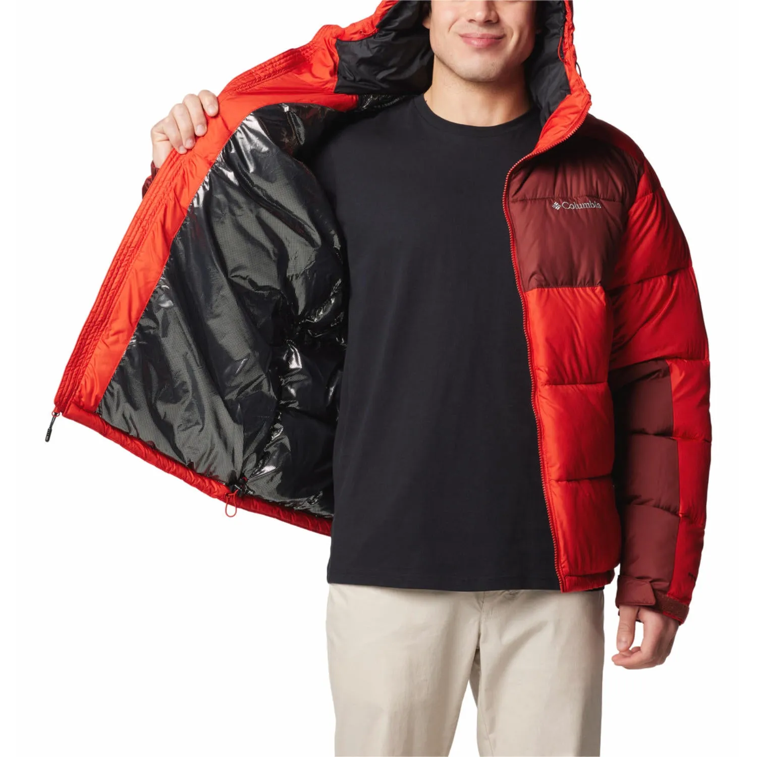 Columbia Mens Red Pike Lake II Hooded Jacket