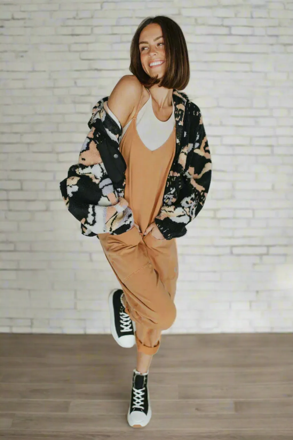 Comfy Loose Leg Jumpsuit - Women's Casual Wear