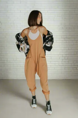 Comfy Loose Leg Jumpsuit - Women's Casual Wear