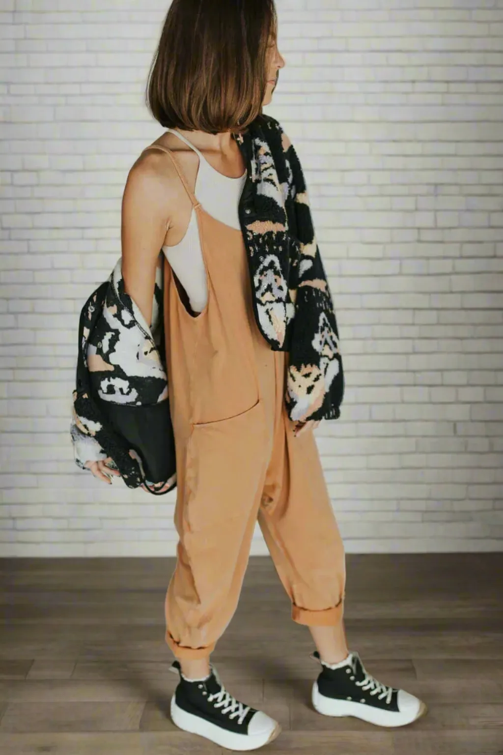 Comfy Loose Leg Jumpsuit - Women's Casual Wear