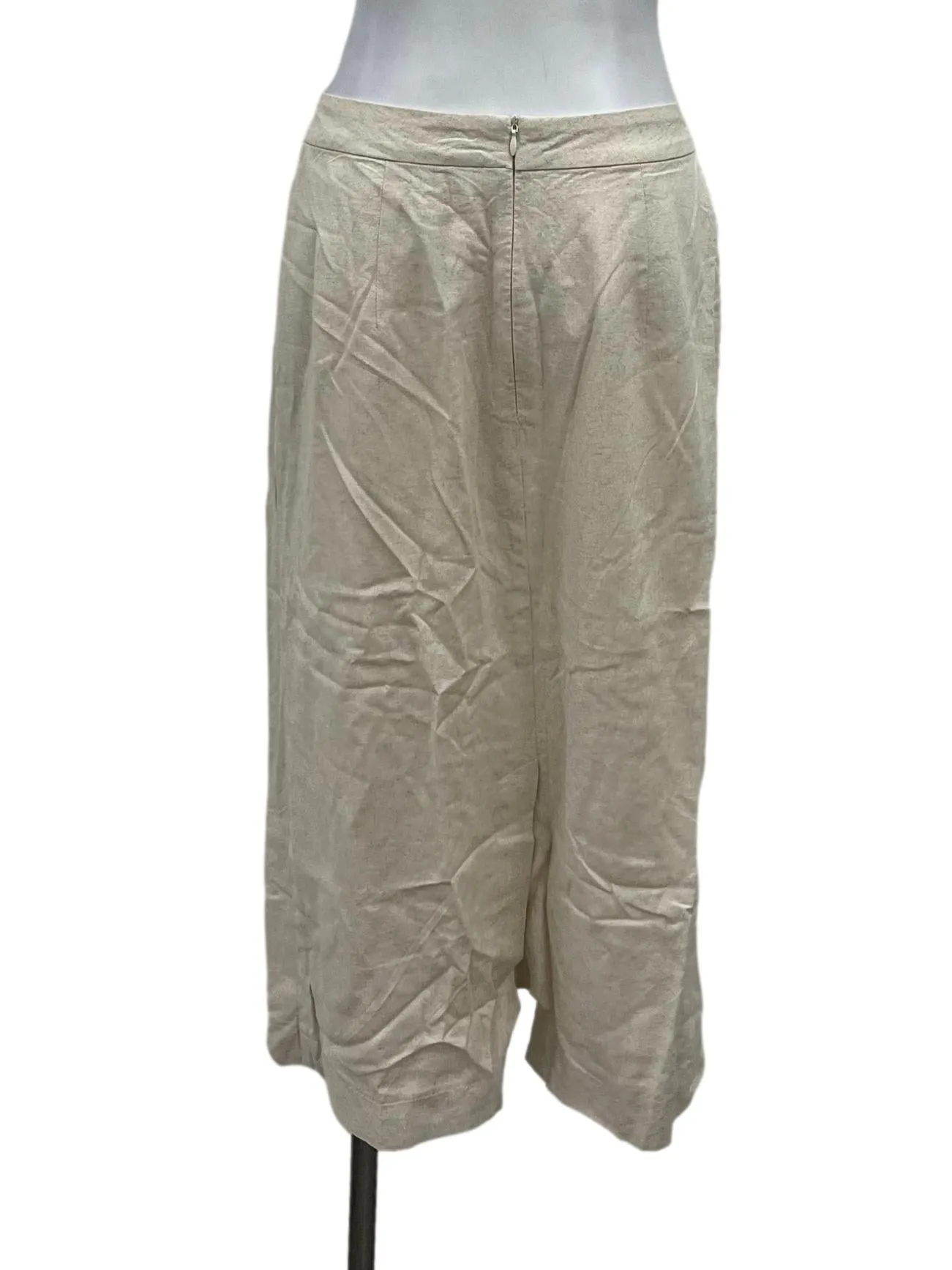 Cream Linen Skirt
