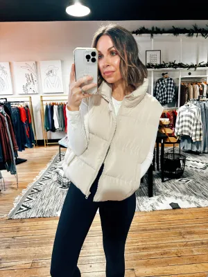 Cropped Sandy Puffer Vest