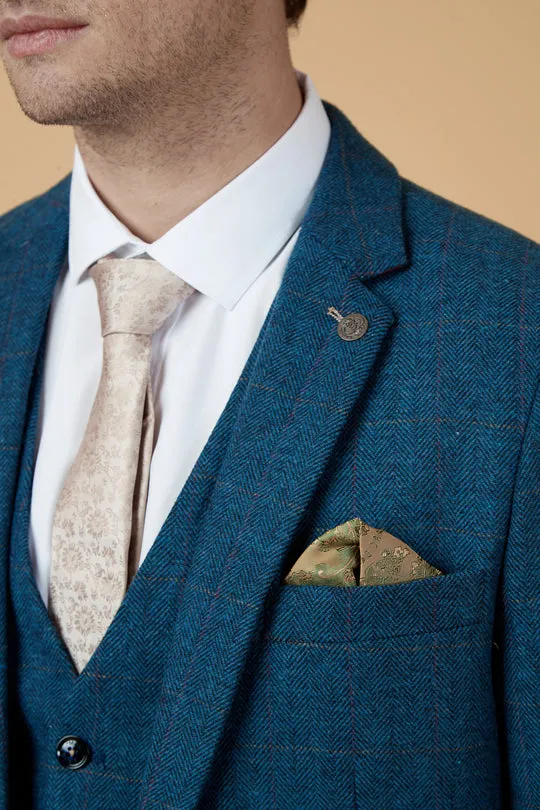 Dion Tweed Herringbone Blazer By Marc Darcy