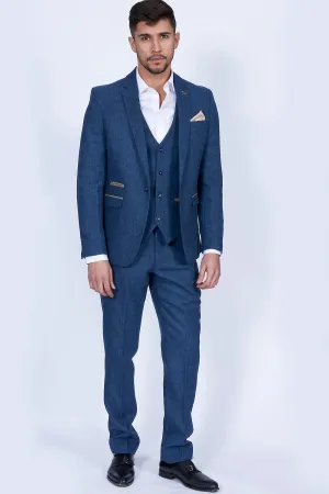 Dion Tweed Herringbone Blazer By Marc Darcy