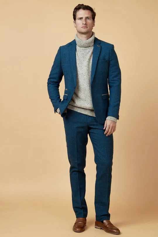 Dion Tweed Herringbone Blazer By Marc Darcy